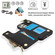 iPhone 14 Pro Max RFlD Anti-theft Double Buckle Ring Zipper Card Phone Case - Black