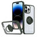 iPhone 14 Pro Max Ring Holder PC Hybrid TPU Phone Case - Green