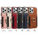 iPhone 14 Pro Max Ring Multifunctional Vertical Flip Wallet Back Cover Leather Phone Case - Red
