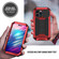 iPhone 14 Pro Max R-JUST Shockproof Life Waterproof Dust-proof Case - Red