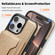 iPhone 14 Pro Max Shield Multi-functional MagSafe Card Bag Phone Case - Desert Gold