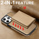 iPhone 14 Pro Max Shield Multi-functional MagSafe Card Bag Phone Case - Desert Gold