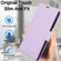 iPhone 14 Pro Max Side Buckle RFID Anti-theft Leather Phone Case - Light Purple
