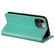 iPhone 14 Pro Max Simple 6-Card Wallet Leather Phone Case - Green