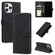 iPhone 14 Pro Max Skin Feel Anti-theft Brush Horizontal Flip Leather Phone Case - Black