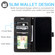 iPhone 14 Pro Max Skin Feel Anti-theft Brush Horizontal Flip Leather Phone Case - Black