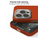 iPhone 14 Pro Max Skin Feel Fine Leather Texture Metal Lens Frame MagSafe Phone Case - Deep Purple