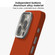 iPhone 14 Pro Max Skin Feel Fine Leather Texture Metal Lens Frame MagSafe Phone Case - Red