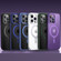 iPhone 14 Pro Max Skin Feel MagSafe Shockproof Protective Phone Case with Holder - Purple