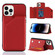 iPhone 14 Pro Max Skin Feel PU + TPU + PC Back Cover Shockproof Case - Red