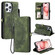 iPhone 14 Pro Max Skin Feel Totem Embossed Leather Phone Case - Deep Green