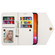 iPhone 14 Pro Max Skin Feel Zipper Horizontal Flip Leather Case - White