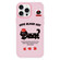 iPhone 14 Pro Max Skin Feeling Jelly TPU Hybrid PC Phone Case - Apple Black Cat Pink