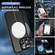 iPhone 14 Pro Max Skin-feel MagSafe Holder PC Hybrid TPU Phone Case - Black