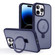 iPhone 14 Pro Max Skin-feel Ring MagSafe Holder Phone Case - Dark Blue