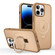 iPhone 14 Pro Max Skin-feel Ring MagSafe Holder Phone Case - Desert Gold