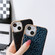 iPhone 14 Pro Max Sky Series Nano Electroplating Genuine Leather Phone Case - Black
