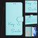 iPhone 14 Pro Max Smile Embossing RFID Leather Phone Case - Mint Green