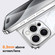 iPhone 14 Pro Max SULADA Electroplated Clear TPU Soft Frame Phone Case with Wrist Strap - Silver