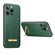iPhone 14 Pro Max SULADA Famous Artisan Series Litchi Leather PC + TPU Phone Case - Dark Green