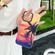 iPhone 14 Pro Max SUNSET Coconut Tree Dual-side Laminating Laser Phone Case - Red