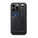 iPhone 14 Pro Max Suteni 215 Wrist Strap PU Phone Case - Black