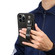 iPhone 14 Pro Max Suteni 215 Wrist Strap PU Phone Case - Black