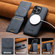 iPhone 14 Pro Max Suteni M5 Magnetic Card Bag MagSafe Leather Phone Case - Blue