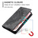 iPhone 14 Pro Max Totem Embossed Magnetic Leather Phone Case - Grey