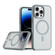 iPhone 14 Pro Max TPU Hybrid PC Inner Magnetic MagSafe Phone Case - Grey