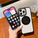 iPhone 14 Pro Max Transparent MagSafe Magnetic Holder Phone Case - Blue