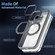iPhone 14 Pro Max Transparent MagSafe Magnetic Holder Phone Case - Dark Blue