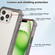 iPhone 14 Pro Max Transparent Matte TPU Hybrid PC 3-in-1 Phone Case - Grey