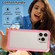 iPhone 14 Pro Max Transparent Matte TPU Hybrid PC 3-in-1 Phone Case - Pink