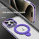 iPhone 14 Pro Max Two Color TPU Hybrid Acrylic MagSafe Magnetic Holder Phone Case - Purple