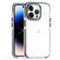iPhone 14 Pro Max Two-color TPU Transparent PC Phone Case - Black