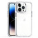 iPhone 14 Pro Max Two-color TPU Transparent PC Phone Case - White