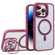 iPhone 14 Pro Max U1 Invisible Lens Holder Acrylic + TPU MagSafe Magnetic Phone Case - Wine Red