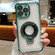 iPhone 14 Pro Max Ultra-thin Electroplated Holder Magsafe Phone Case - Green
