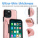 iPhone 14 Pro Max Ultra-thin Shockproof Phone Protective Case with Holder - Rose Gold