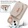 iPhone 14 Pro Max VIETAO Ring Holder Card Bag Phone Case with Lanyard - Grey