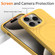 iPhone 14 Pro Max Wave Texture MagSafe Magnetic Liquid Silicone Phone Case - Yellow