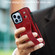 iPhone 14 Pro Max Wrist Strap Holder Phone Case - Red