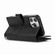 iPhone 14 Pro Max Wristband Card Slot Leather Phone Case - Black