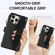 iPhone 14 Pro Max Wristband Holder Zipper Purse RFID Leather Phone Case - Black