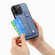 iPhone 14 Pro Max Wristband Kickstand Card Wallet Back Cover Phone Case with Tool Knife - Blue