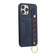 iPhone 14 Pro Max Wristband Wallet Leather Phone Case - Blue