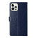 iPhone 14 Pro Max Y Stitching Horizontal Flip Leather Phone Case - Blue