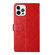 iPhone 14 Pro Max Y Stitching Horizontal Flip Leather Phone Case - Red