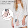 iPhone 14 Pro Max YM005 Skin Feel Card Bag Phone Case with Long Lanyard - Rose Gold